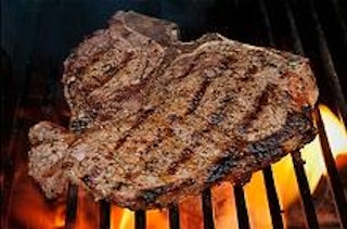Marinated T-bone Steak on the Grill